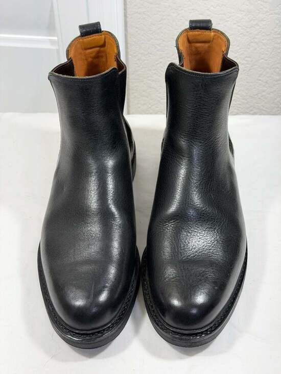 Allen Edmonds Men\'s Discovery Leather Chelsea Boots Black Size 10 D